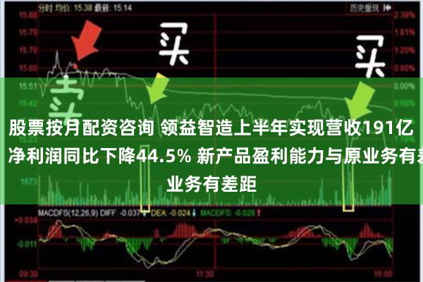 股票按月配资咨询 领益智造上半年实现营收191亿元，净利润同比下降44.5% 新产品盈利能力与原业务有差距
