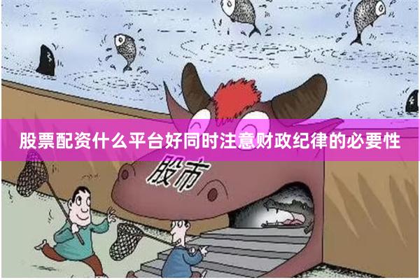 股票配资什么平台好同时注意财政纪律的必要性